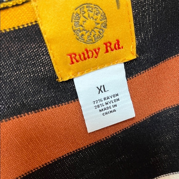 Ruby Rd. Multicolor Striped Cardigan - Picture 6 of 7